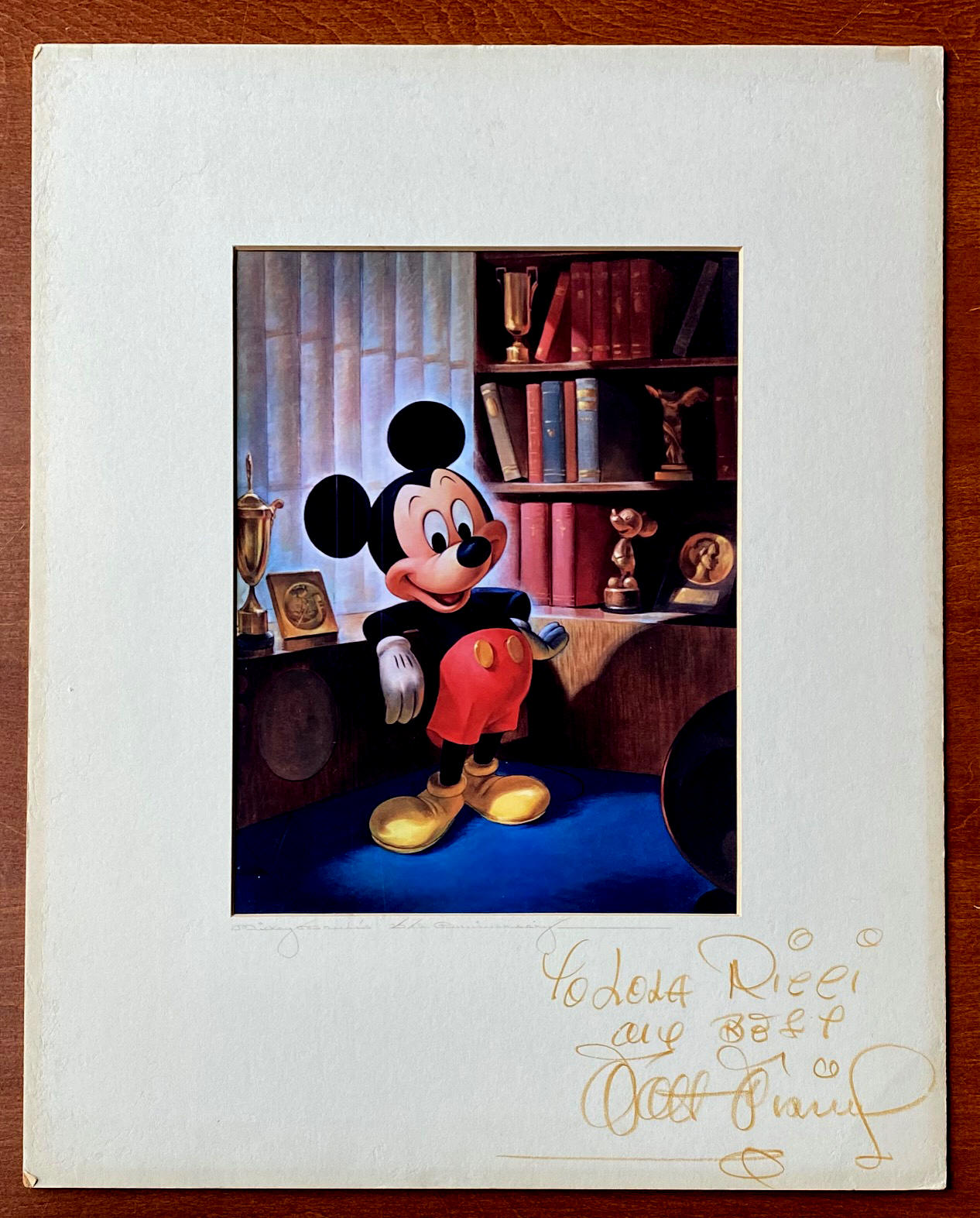 Walt Disney Signed Mickey Mouse